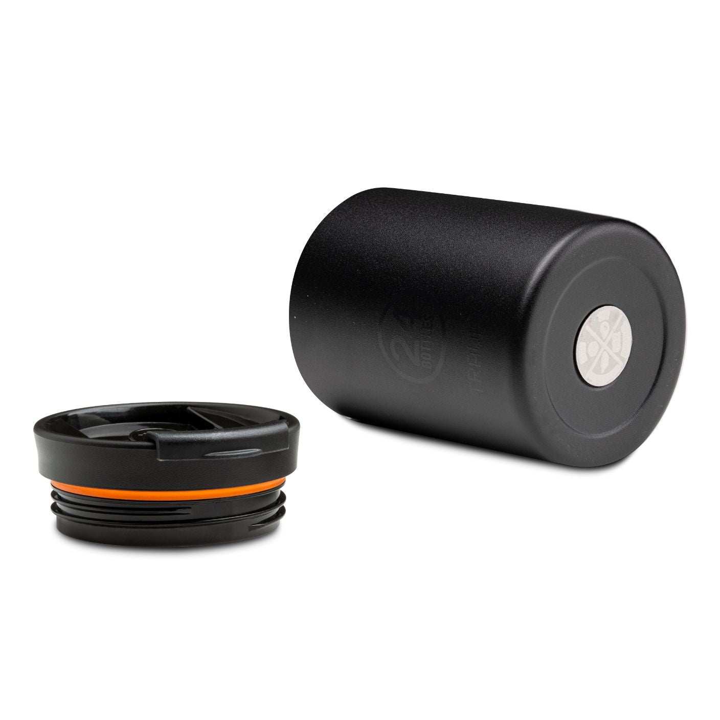 Kubek termiczny 24Bottles Stone Tuxedo Black – 350 ml, stal nierdzewna, szczelny, trzyma ciepło 6 h i zimno 24 h.