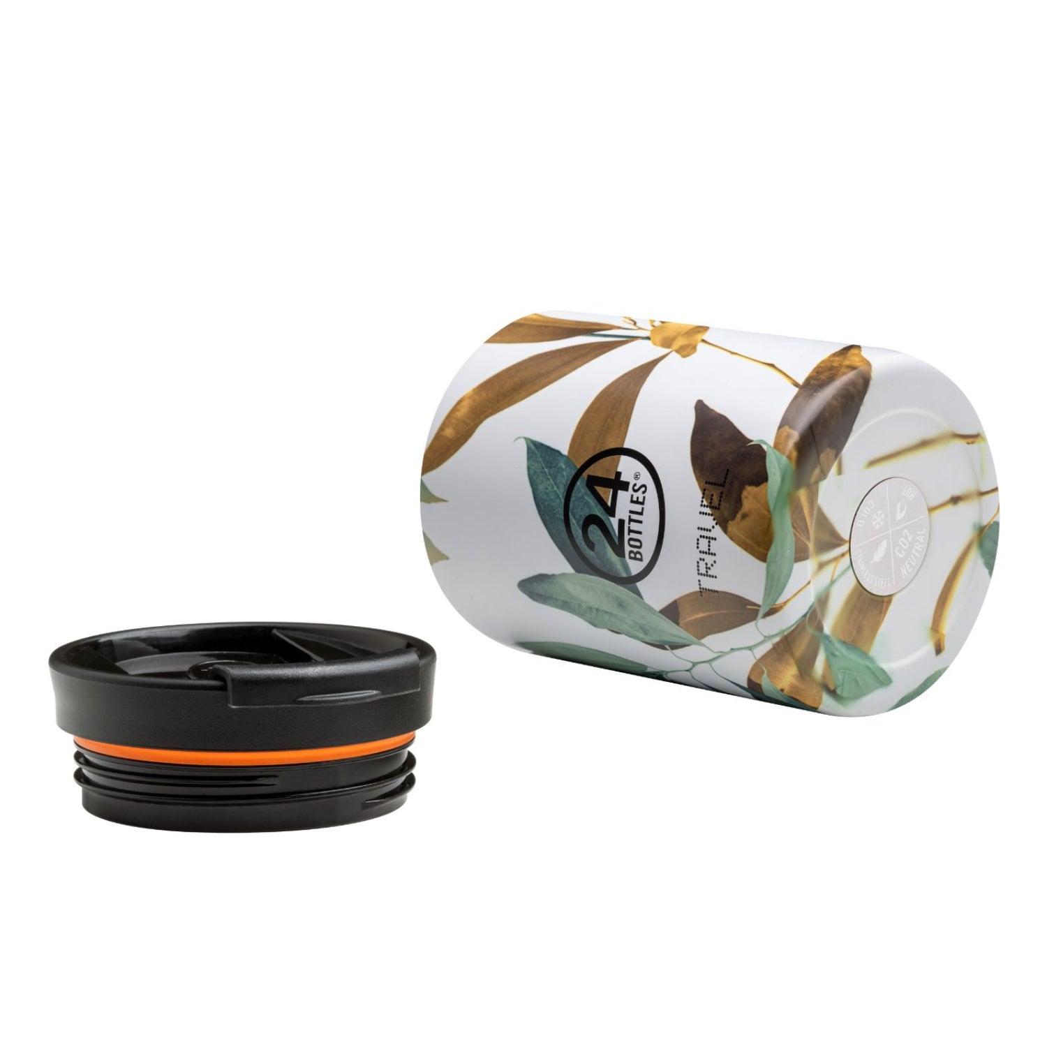 Kubek termiczny 24Bottles Tivoli – 350 ml, stal nierdzewna, szczelny, trzyma ciepło 6 h i zimno 24 h.