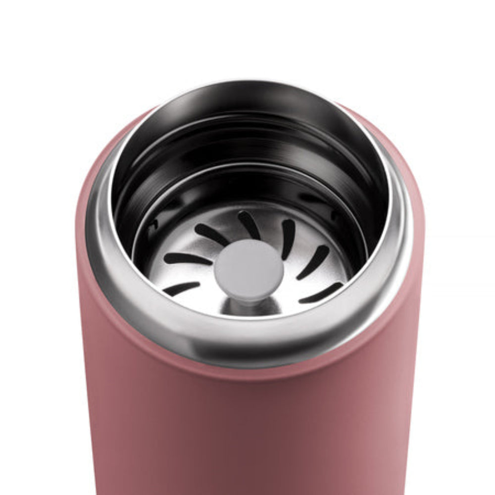 Brudnoróżowy kubek termiczny Fellow Carter Move Mug 355 ml z ceramicznym wnętrzem