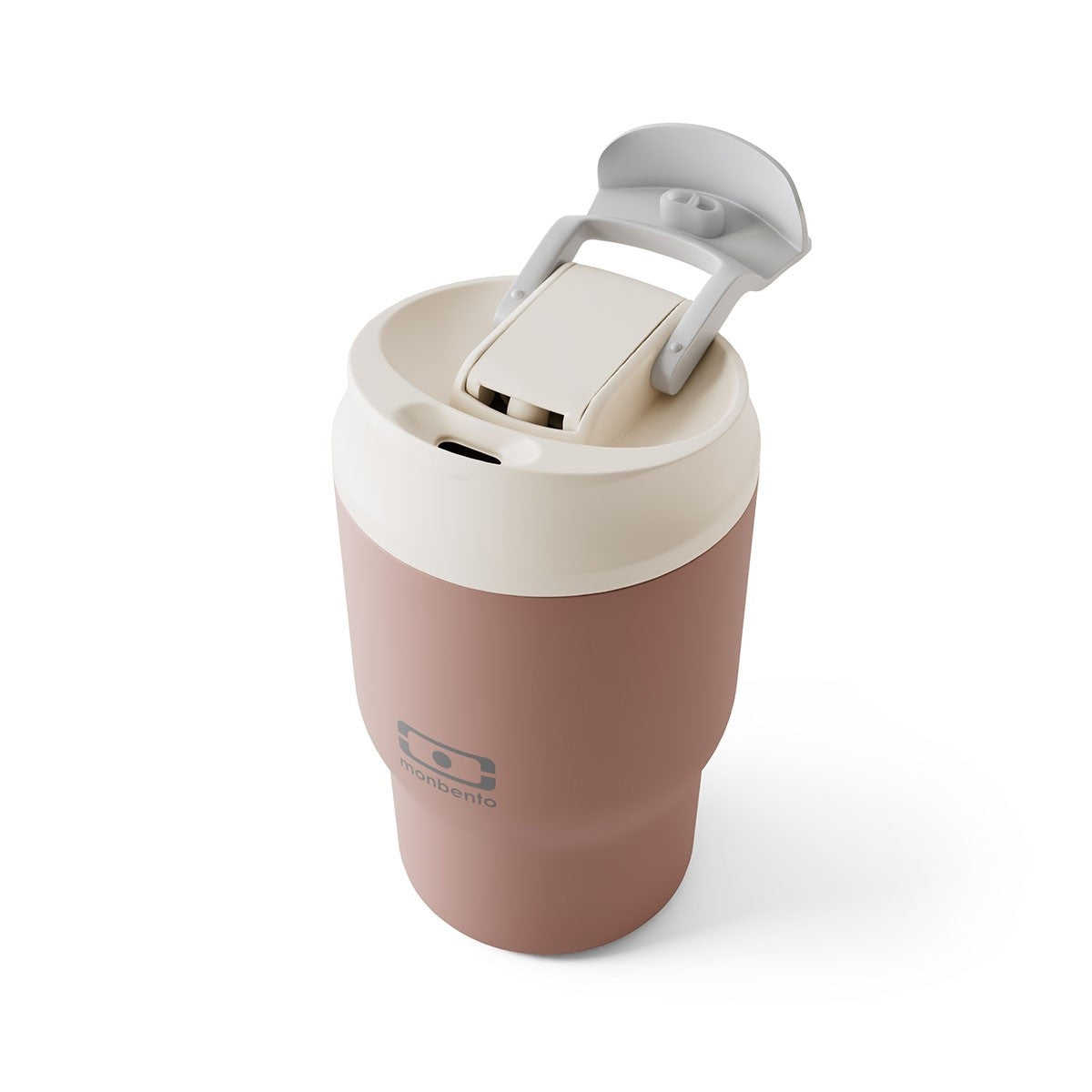 Monbento Travel Mug Pink Moka – kompaktowy kubek z izolacją próżniową