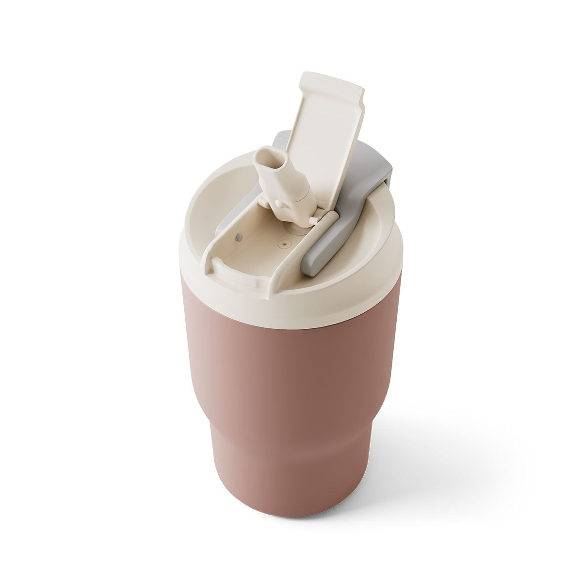Monbento Travel Mug Pink Moka 360 ml – designerski mały kubek termiczny