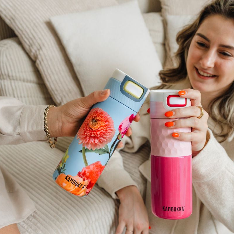 Kambukka Etna Diva Pink 500 ml – stalowy kubek termiczny, nakrętka 3w1, szczelny i stylowy, utrzymuje ciepło do 9h