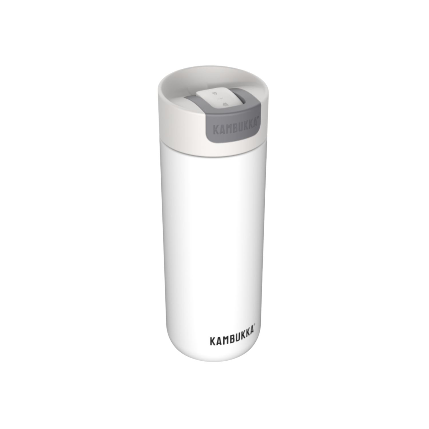 Kambukka Olympus Marshmallow White 500 ml – szczelny biały kubek termiczny z silikonową podstawą i izolacją 11h/20h
