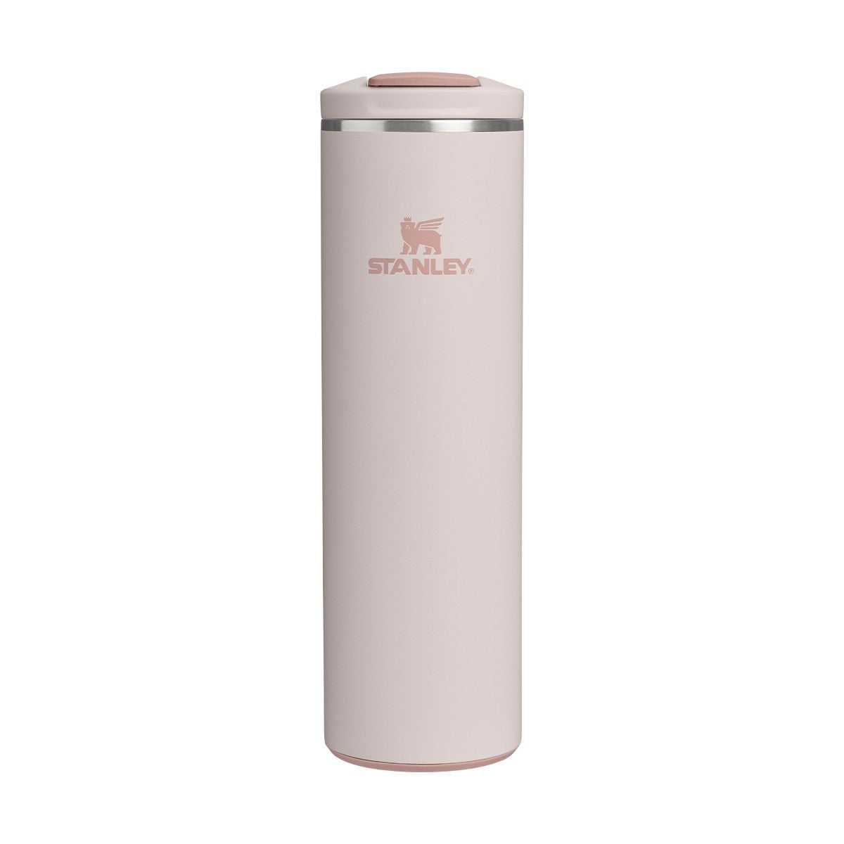 Różowy kubek termiczny Stanley Aerolight Flip Top Rose Quartz 590 ml - stal nierdzewna, szczelny i bezpieczny, niezwykle lekki, obsługa jedną ręką, do ciepłych i zimnych napojów