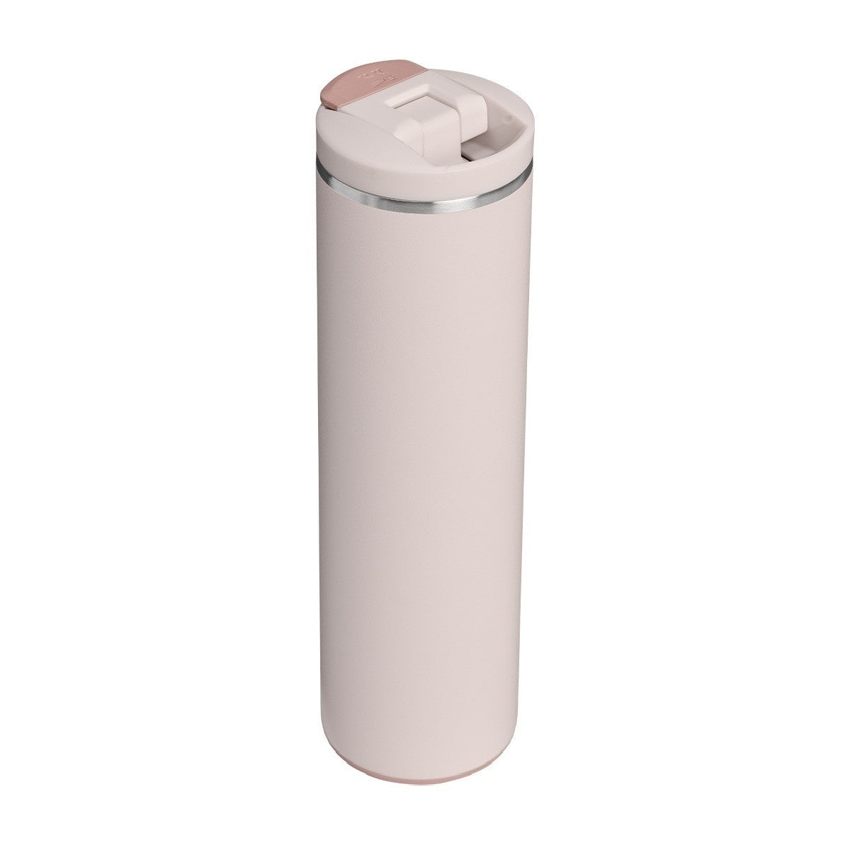 Różowy kubek termiczny Stanley Aerolight Flip Top Rose Quartz 590 ml - stal nierdzewna, szczelny i bezpieczny, niezwykle lekki, obsługa jedną ręką, do ciepłych i zimnych napojów