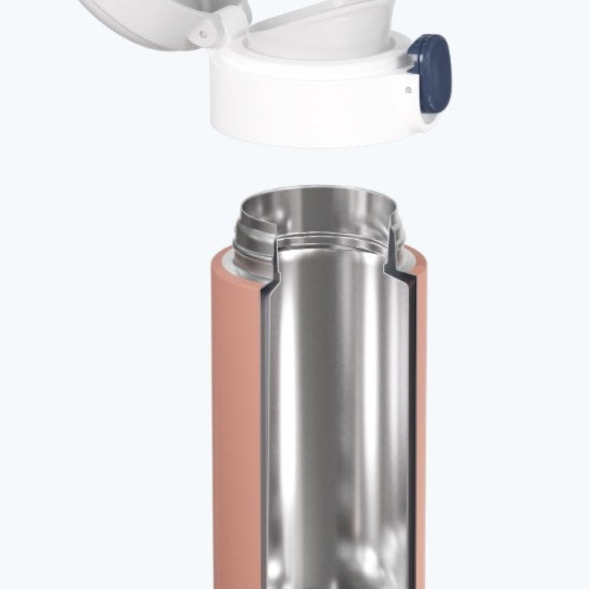 Kubek termiczny Monbento Pop – idealny do szkoły, pracy i na trening. Lekki, szczelny, bez BPA, z izolacją próżniową do 12 godzin, kolor: różowy