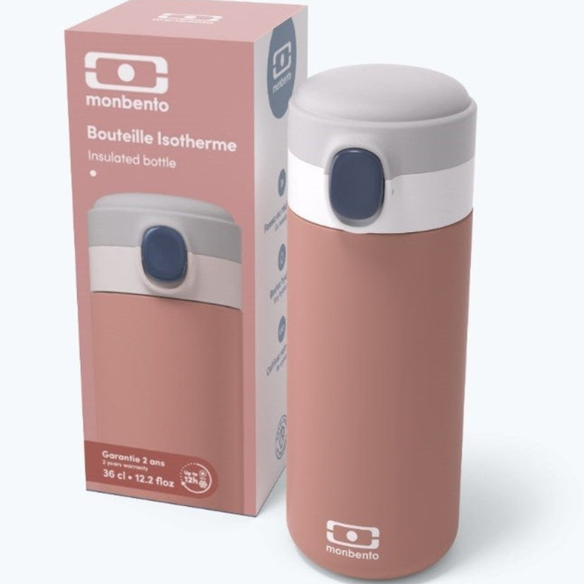 Kubek termiczny Monbento Pop – idealny do szkoły, pracy i na trening. Lekki, szczelny, bez BPA, z izolacją próżniową do 12 godzin, kolor: różowy