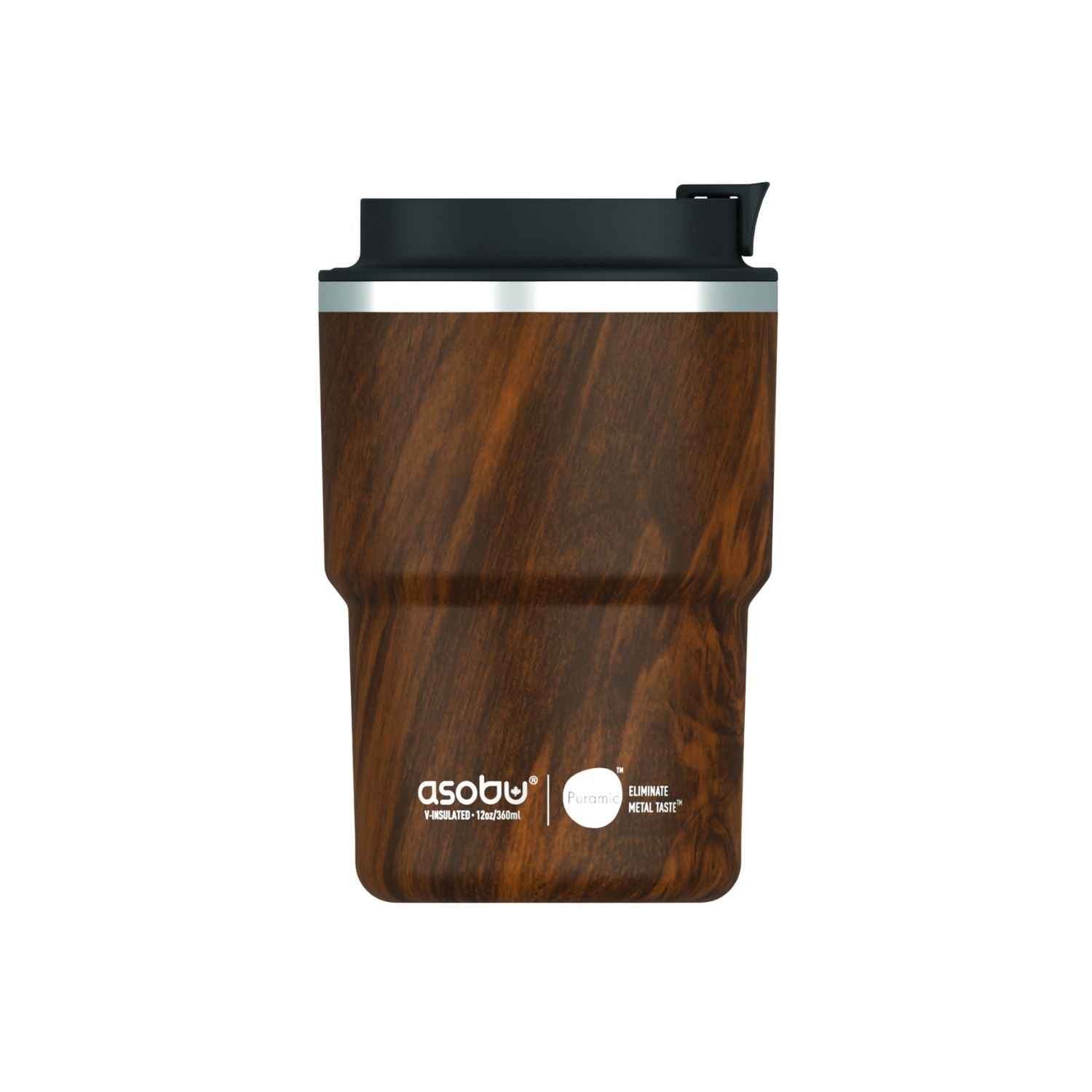 Asobu The Mini Pick Up zielony 355 ml – kompaktowy kubek termiczny z izolacją próżniową, ceramiczną powłoką i szczelną nakrętką.