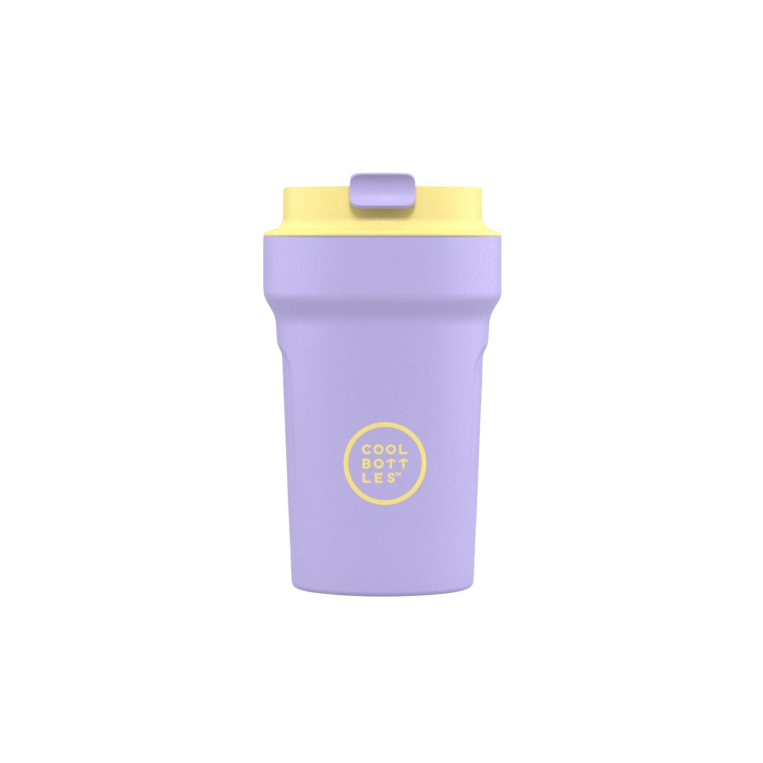 Cool Bottles Paradise Bali – kompaktowy, szczelny kubek termiczny bez BPA, z antypoślizgowym wykończeniem, kolor: fioletowy