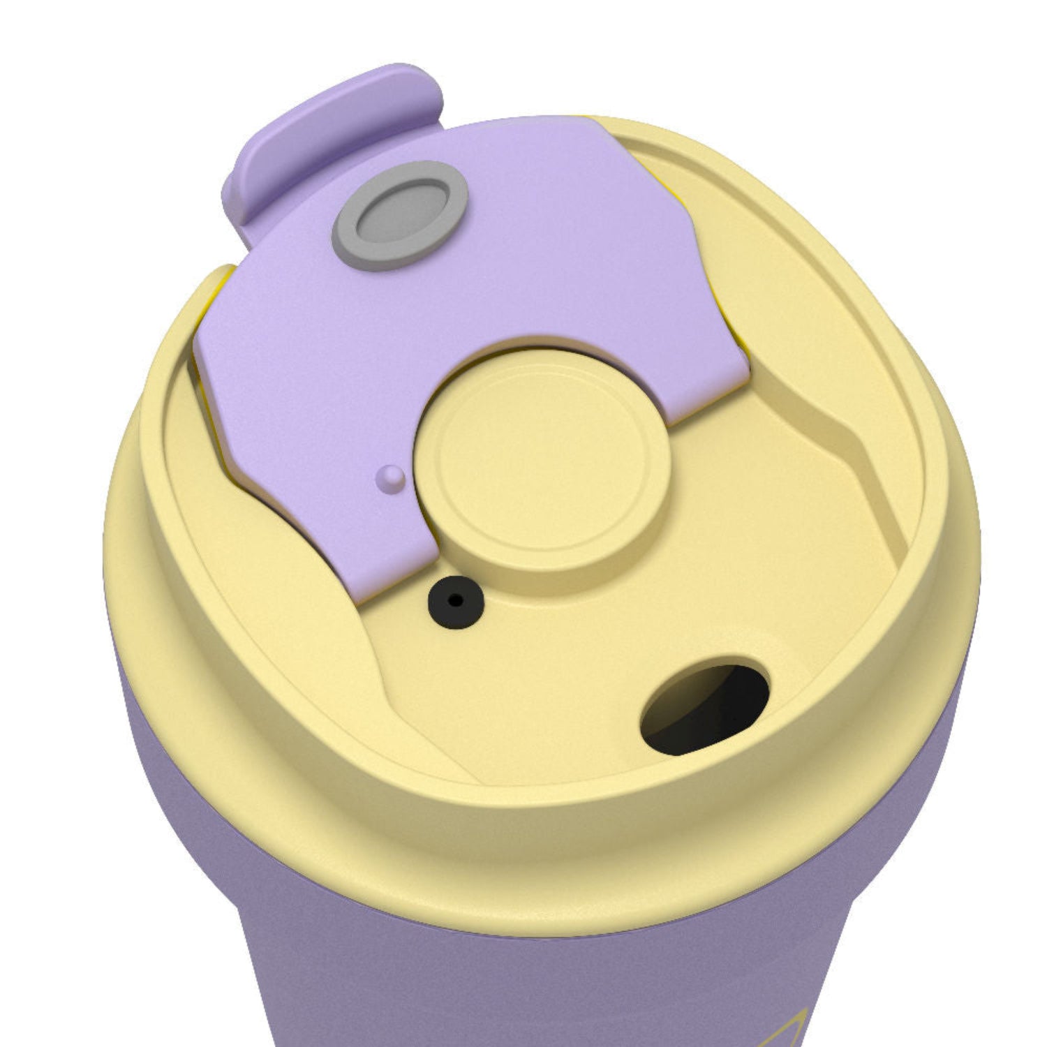 Cool Bottles Paradise Bali – kompaktowy, szczelny kubek termiczny bez BPA, z antypoślizgowym wykończeniem, kolor: fioletowy