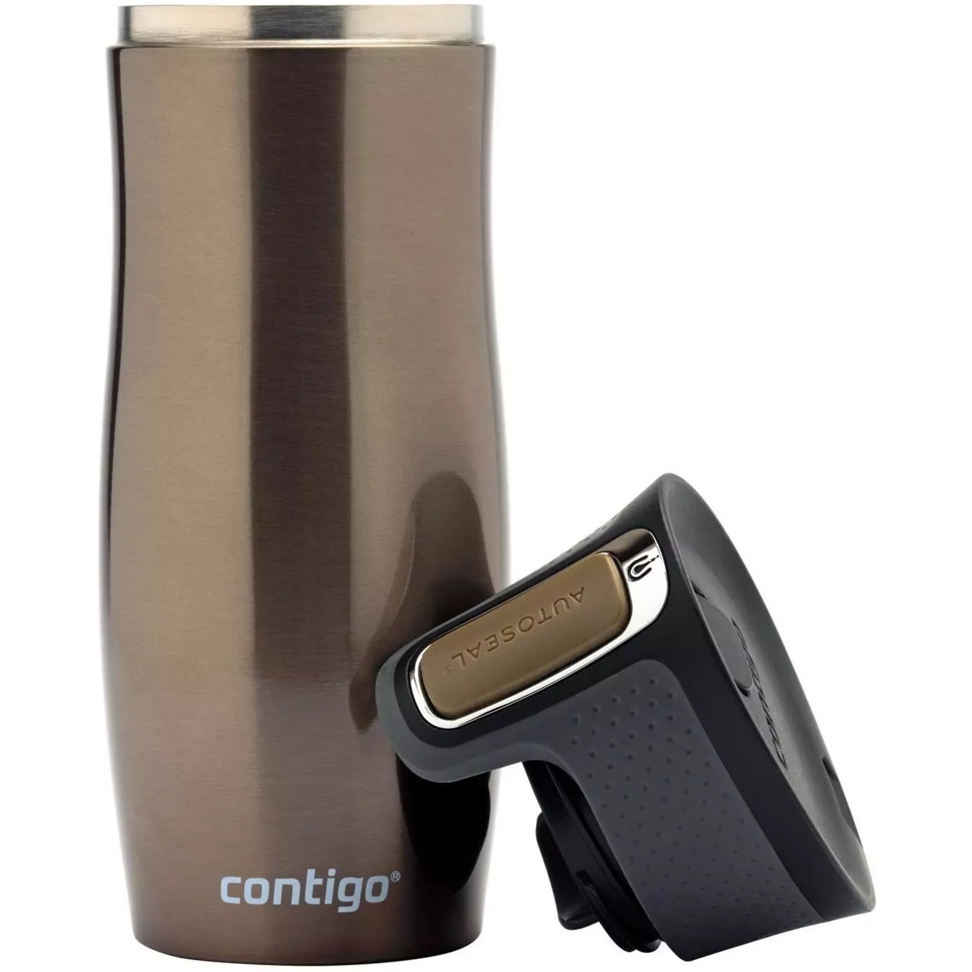 Kubek termiczny Contigo West Loop 470 ml – 100% szczelny, utrzymuje ciepło do 5 h i zimno do 12 h, idealny w podróży, kolor: latte
