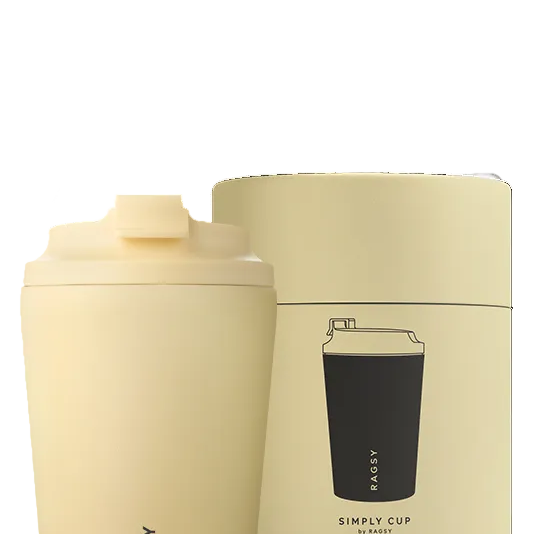 Ragsy Simply Cup Butter Yellow – szczelny żółty kubek na wynos
