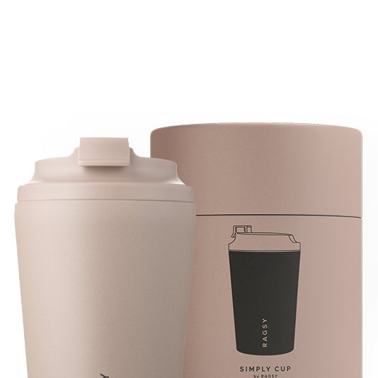 Ragsy Simply Cup Nude – szczelny kubek do kawy w kolorze nude