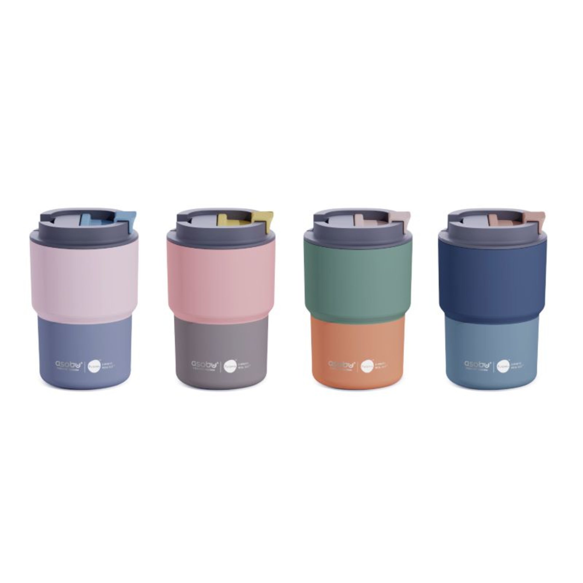 Asobu Coffee Express 360 ml Pastel Blue – lekki, szczelny kubek termiczny z ergonomicznym kształtem i powłoką Puramic.