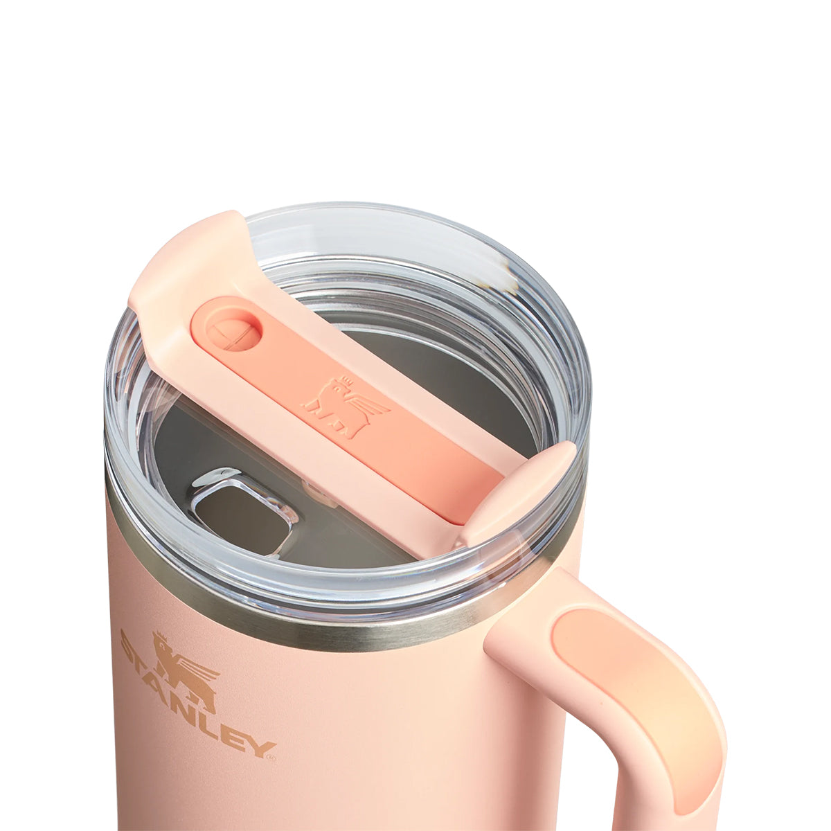 Stanley Quencher Orange Cream– stalowy kubek termiczny ze słomką, idealny do auta, biura i na siłownię, kolor: brzoskwiniowy