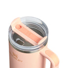 Stanley Quencher Orange Cream– stalowy kubek termiczny ze słomką, idealny do auta, biura i na siłownię, kolor: brzoskwiniowy