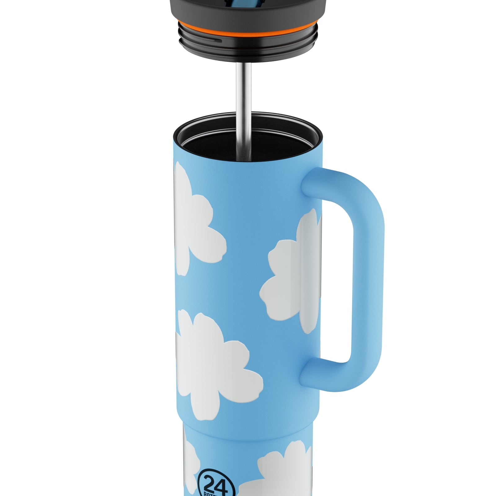 Kubek termiczny 24Bottles Straw Cup 800 ml Daydreaming – trzyma ciepło do 12h, zimno do 24h. Szczelny, wygodny ze słomką, idealny w podróży i na co dzień