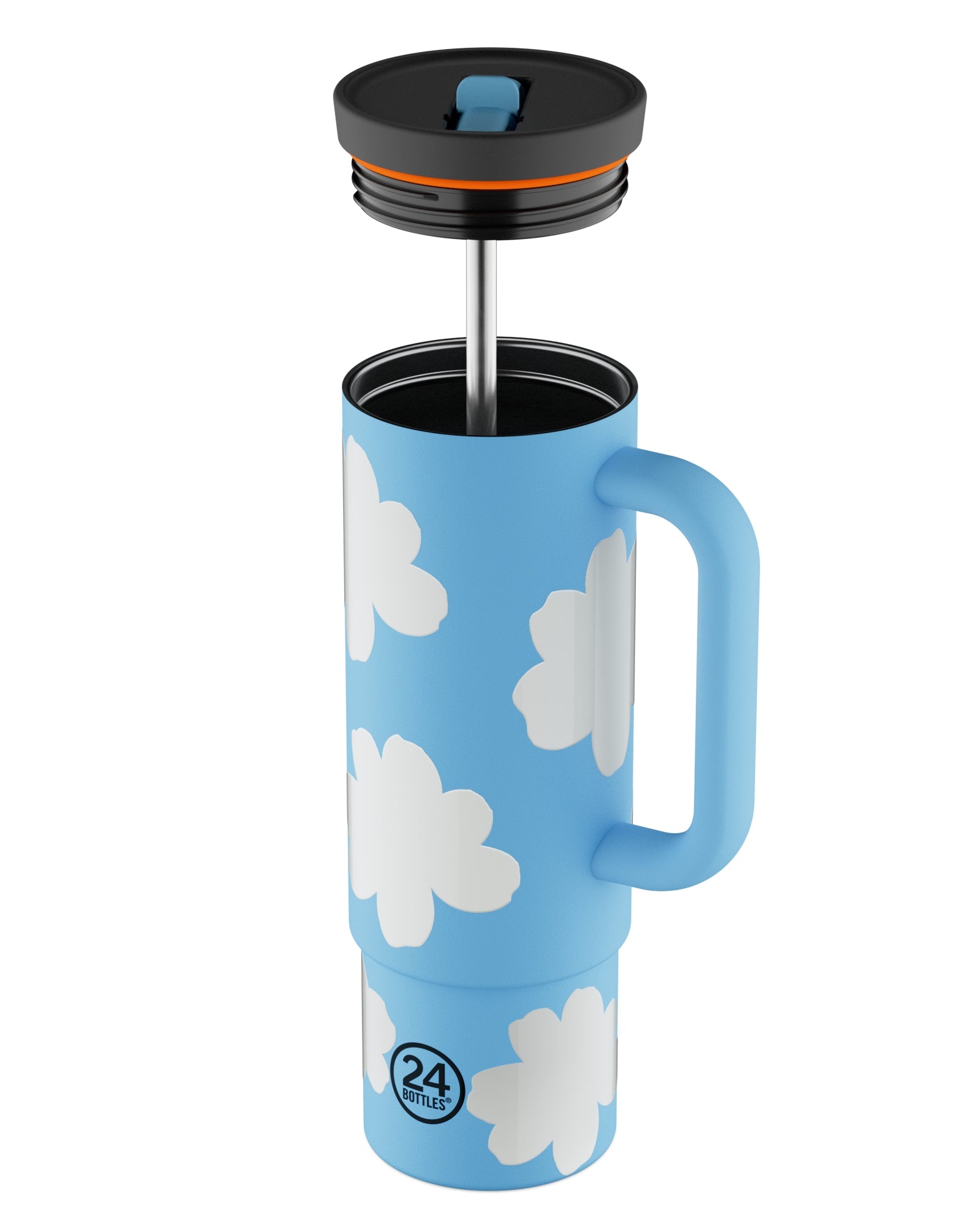 Kubek termiczny 24Bottles Straw Cup 800 ml Daydreaming – trzyma ciepło do 12h, zimno do 24h. Szczelny, wygodny ze słomką, idealny w podróży i na co dzień