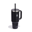 Kubek termiczny ze słomką Hydro Flask Black 1,1 l – podwójne ścianki, utrzymanie temperatury, antypoślizgowa powłoka i wygodny uchwyt, kolor: czarny