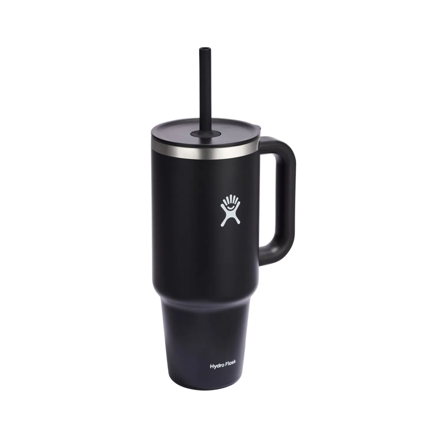 Kubek termiczny ze słomką Hydro Flask Black 1,1 l – podwójne ścianki, utrzymanie temperatury, antypoślizgowa powłoka i wygodny uchwyt, kolor: czarny