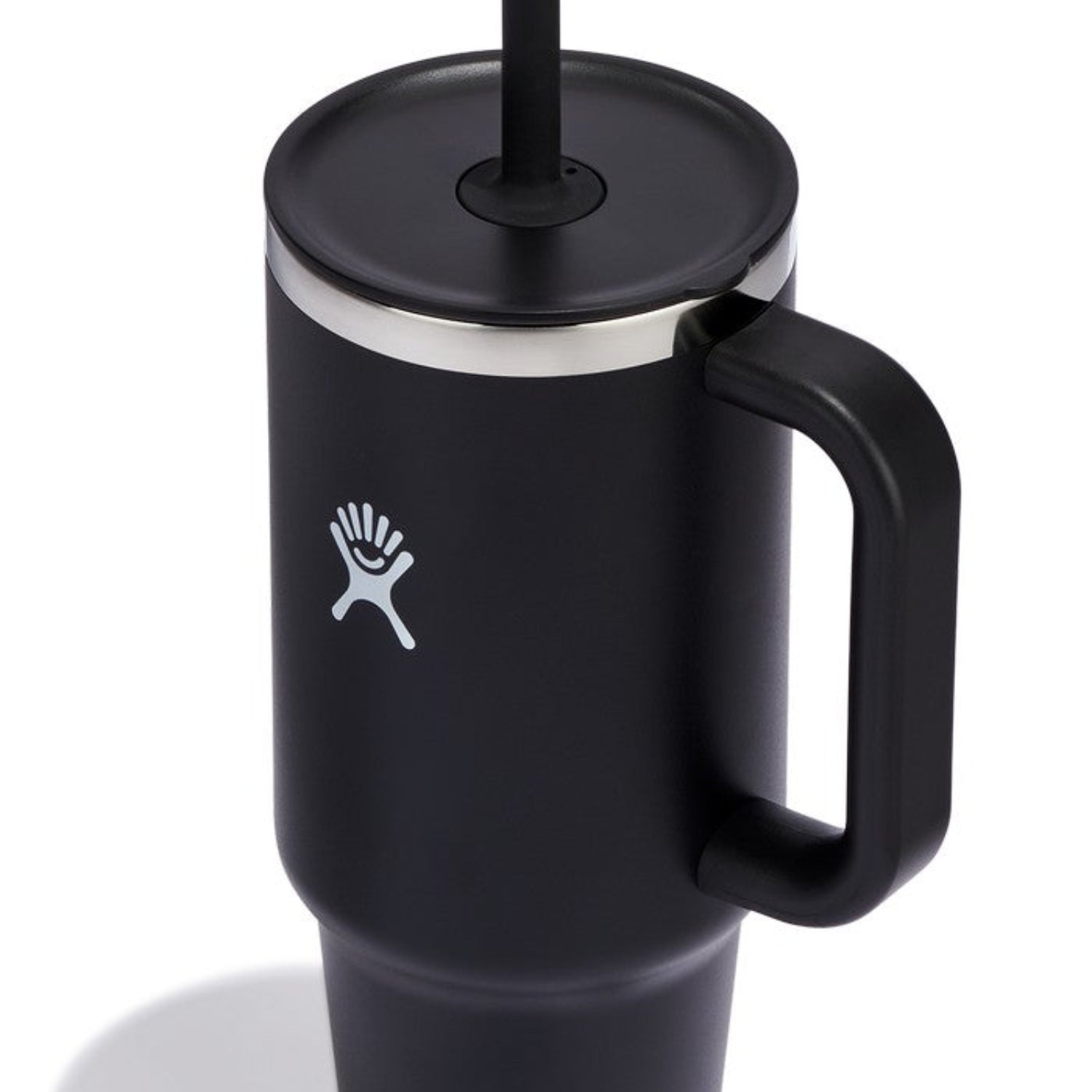 Kubek termiczny ze słomką Hydro Flask Black 1,1 l – podwójne ścianki, utrzymanie temperatury, antypoślizgowa powłoka i wygodny uchwyt, kolor: czarny