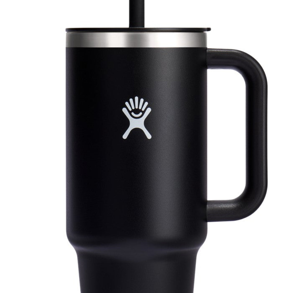 Kubek termiczny ze słomką Hydro Flask Black 1,1 l – podwójne ścianki, utrzymanie temperatury, antypoślizgowa powłoka i wygodny uchwyt, kolor: czarny