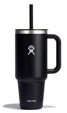 Kubek termiczny ze słomką Hydro Flask Black 1,1 l – podwójne ścianki, utrzymanie temperatury, antypoślizgowa powłoka i wygodny uchwyt, kolor: czarny