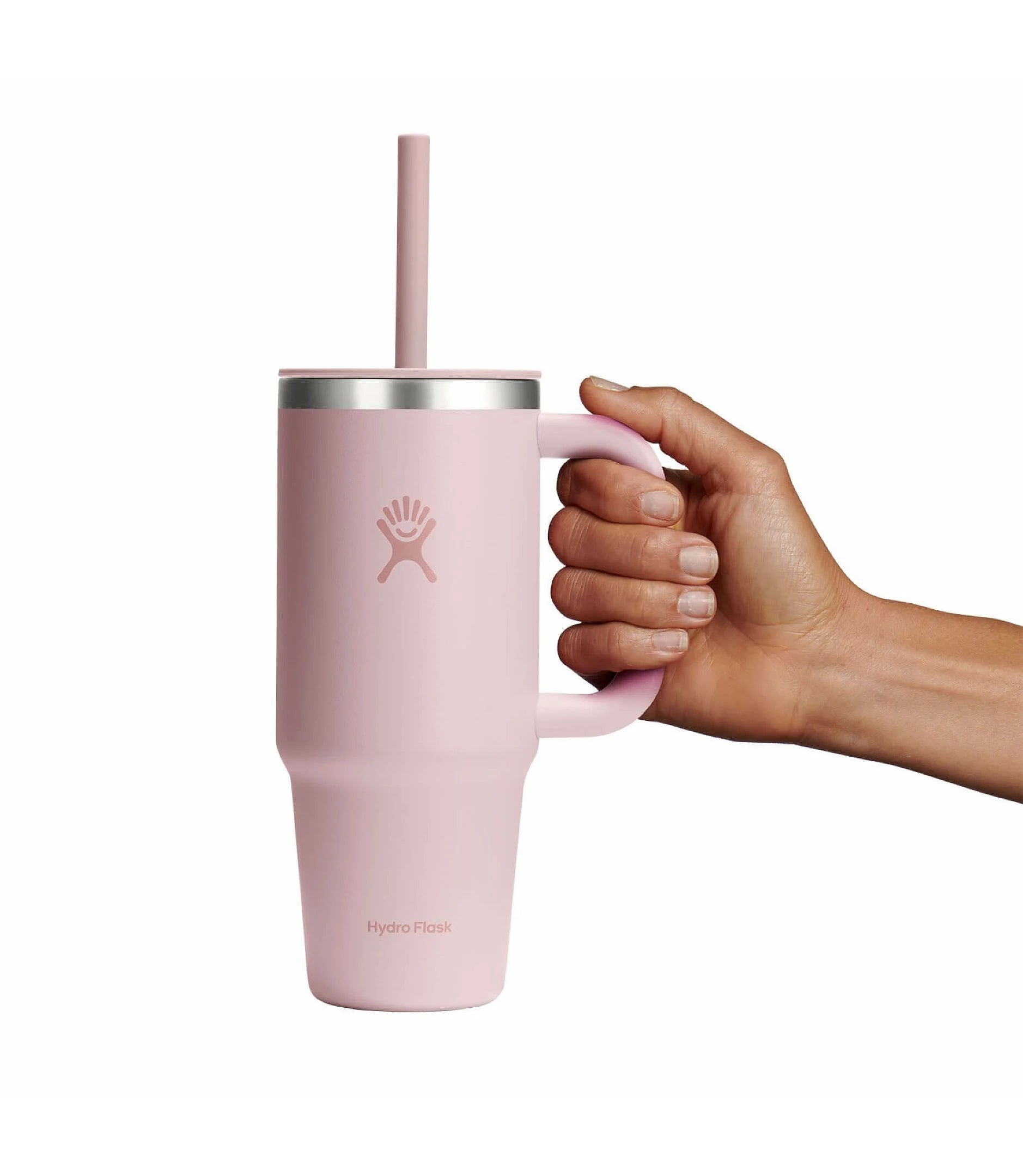 Kubek termiczny ze słomką Hydro Flask Trillium 710 ml – podwójne ścianki, utrzymanie temperatury, antypoślizgowa powłoka i wygodny uchwy, kolor: różowy