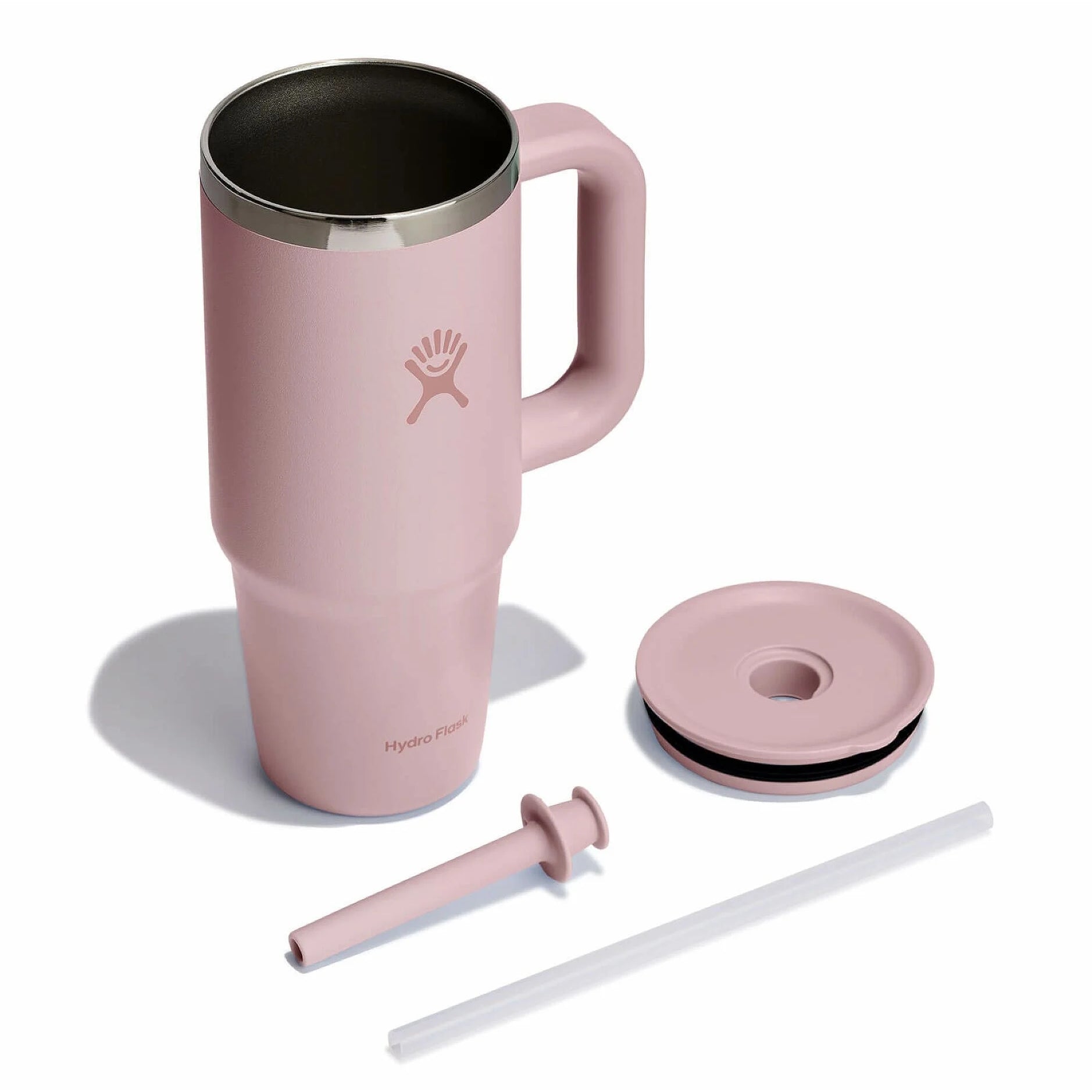 Kubek termiczny ze słomką Hydro Flask Trillium 710 ml – podwójne ścianki, utrzymanie temperatury, antypoślizgowa powłoka i wygodny uchwy, kolor: różowy
