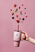 Kubek termiczny ze słomką Hydro Flask Bayberry Ombre 900 ml – podwójne ścianki, utrzymanie temperatury, antypoślizgowa powłoka i wygodny uchwyt, kolor: różowy