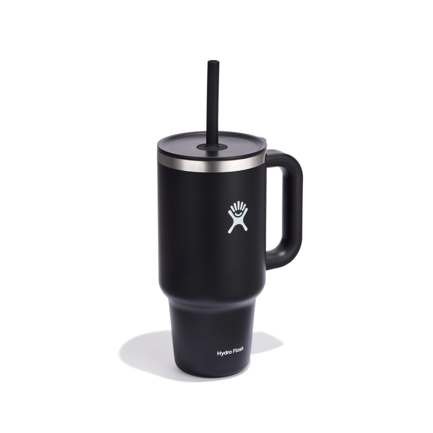 Kubek termiczny ze słomką Hydro Flask Black 900 ml – podwójne ścianki, utrzymanie temperatury, antypoślizgowa powłoka i wygodny uchwyt, kolor: czarny