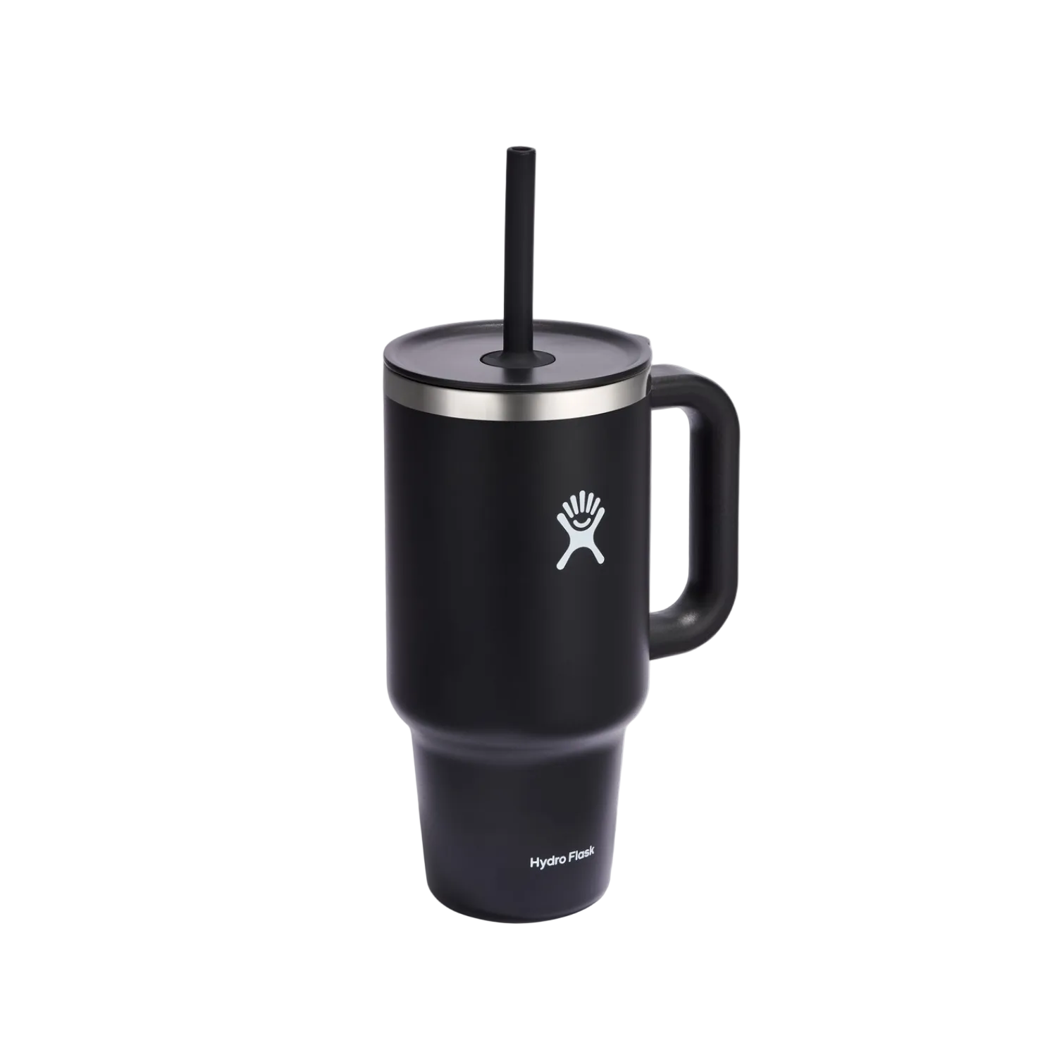 Kubek termiczny ze słomką Hydro Flask Black 900 ml – podwójne ścianki, utrzymanie temperatury, antypoślizgowa powłoka i wygodny uchwyt, kolor: czarny