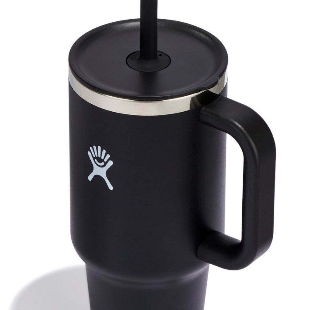 Kubek termiczny ze słomką Hydro Flask Black 900 ml – podwójne ścianki, utrzymanie temperatury, antypoślizgowa powłoka i wygodny uchwyt, kolor: czarny