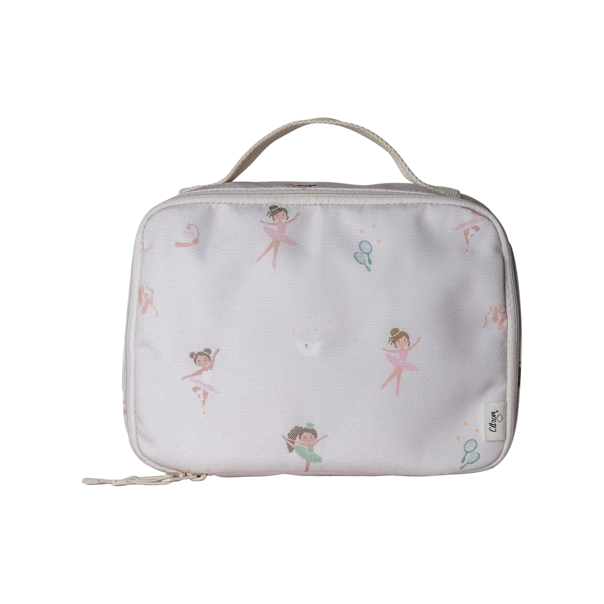 Torba lunchowa Citron Ballerina – izolowana, lekka i pojemna, z motywem balerin