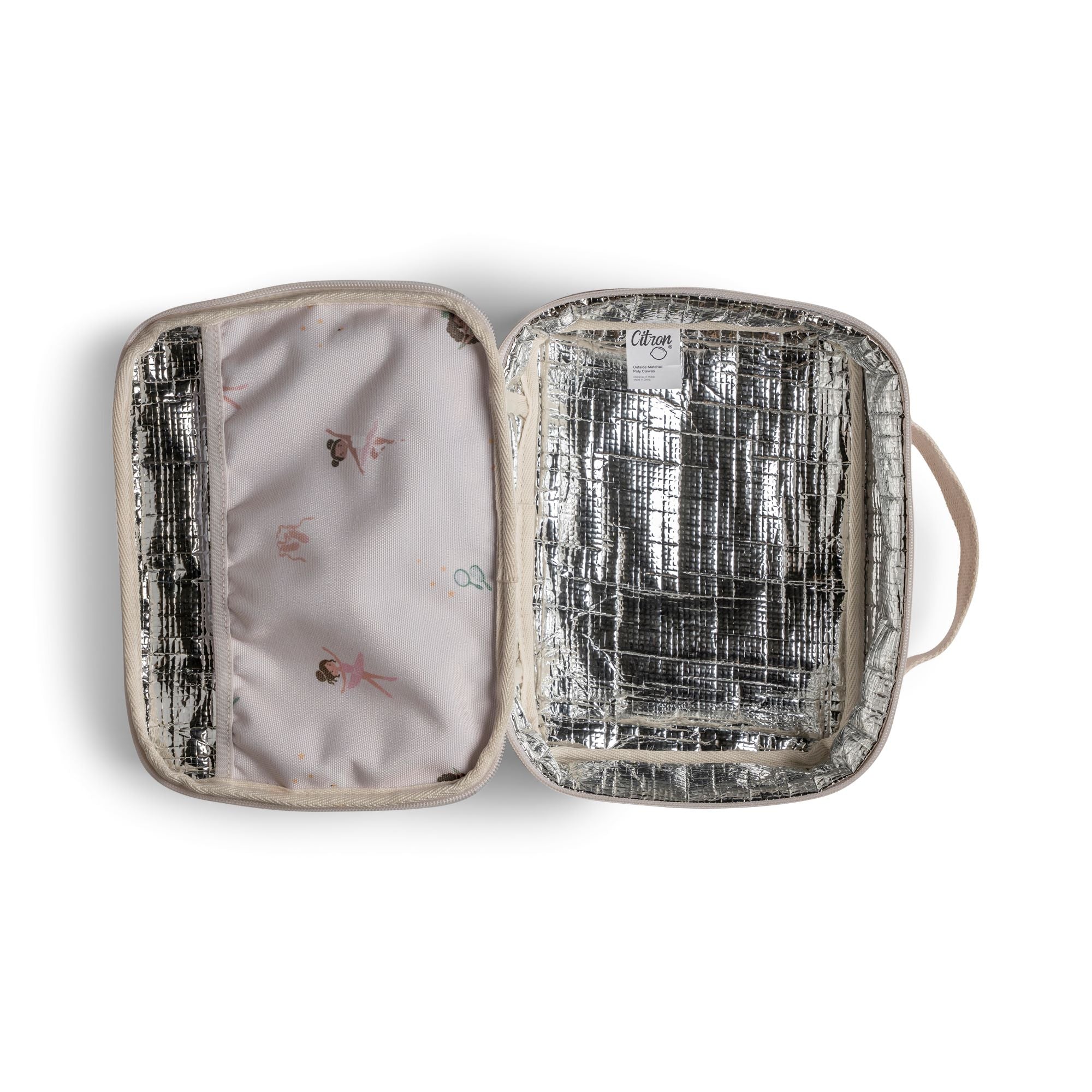 Torba lunchowa Citron Ballerina – izolowana, lekka i pojemna, z motywem balerin