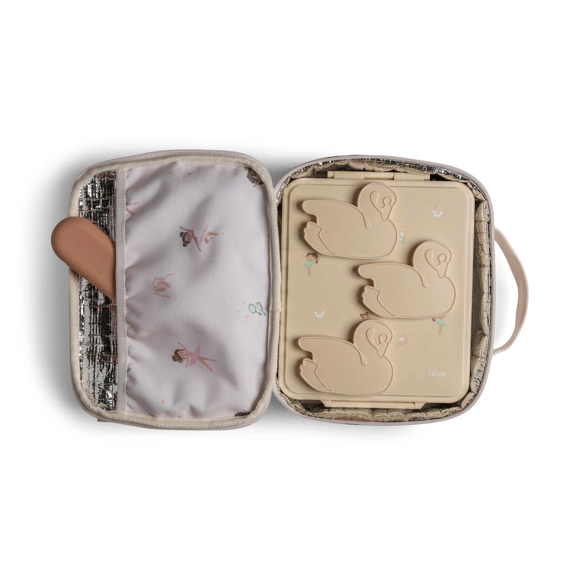 Torba lunchowa Citron Ballerina – izolowana, lekka i pojemna, z motywem balerin