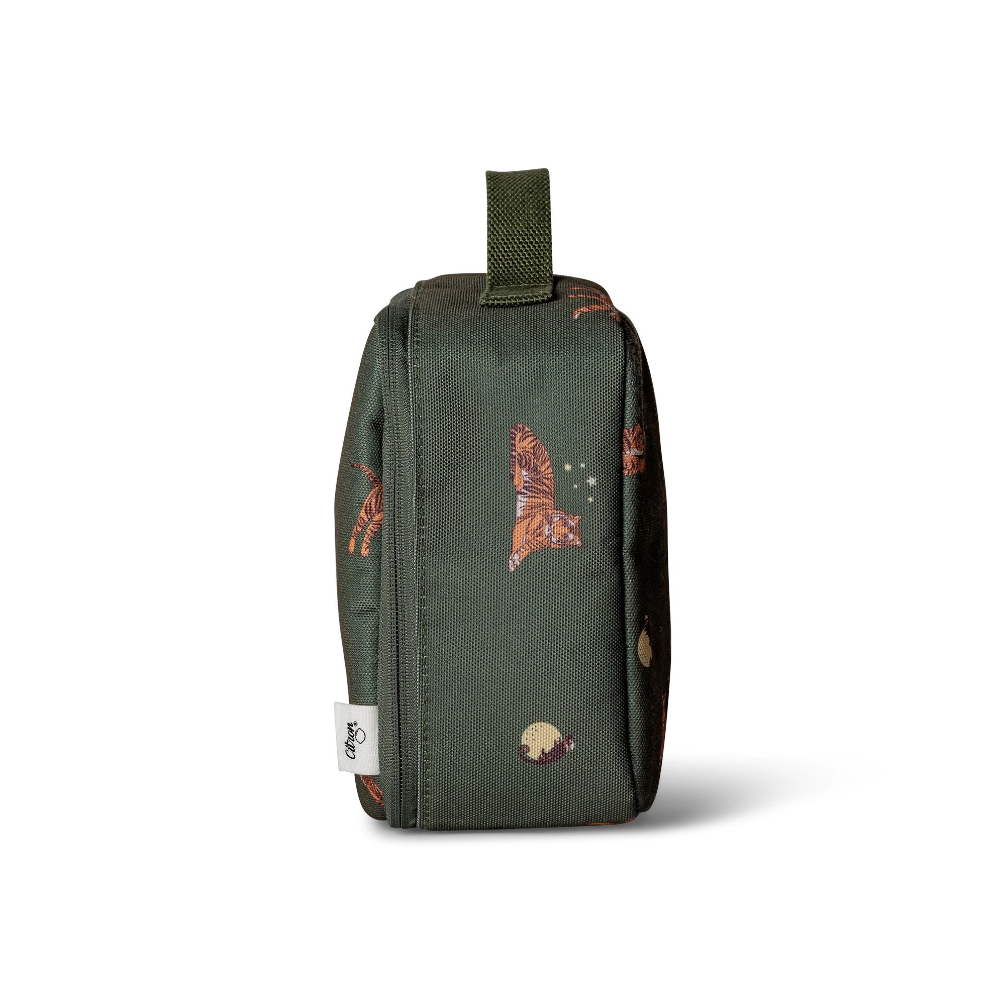 Torba lunchowa Citron Tiger – izolowana, lekka i pojemna, z motywem tygrysów