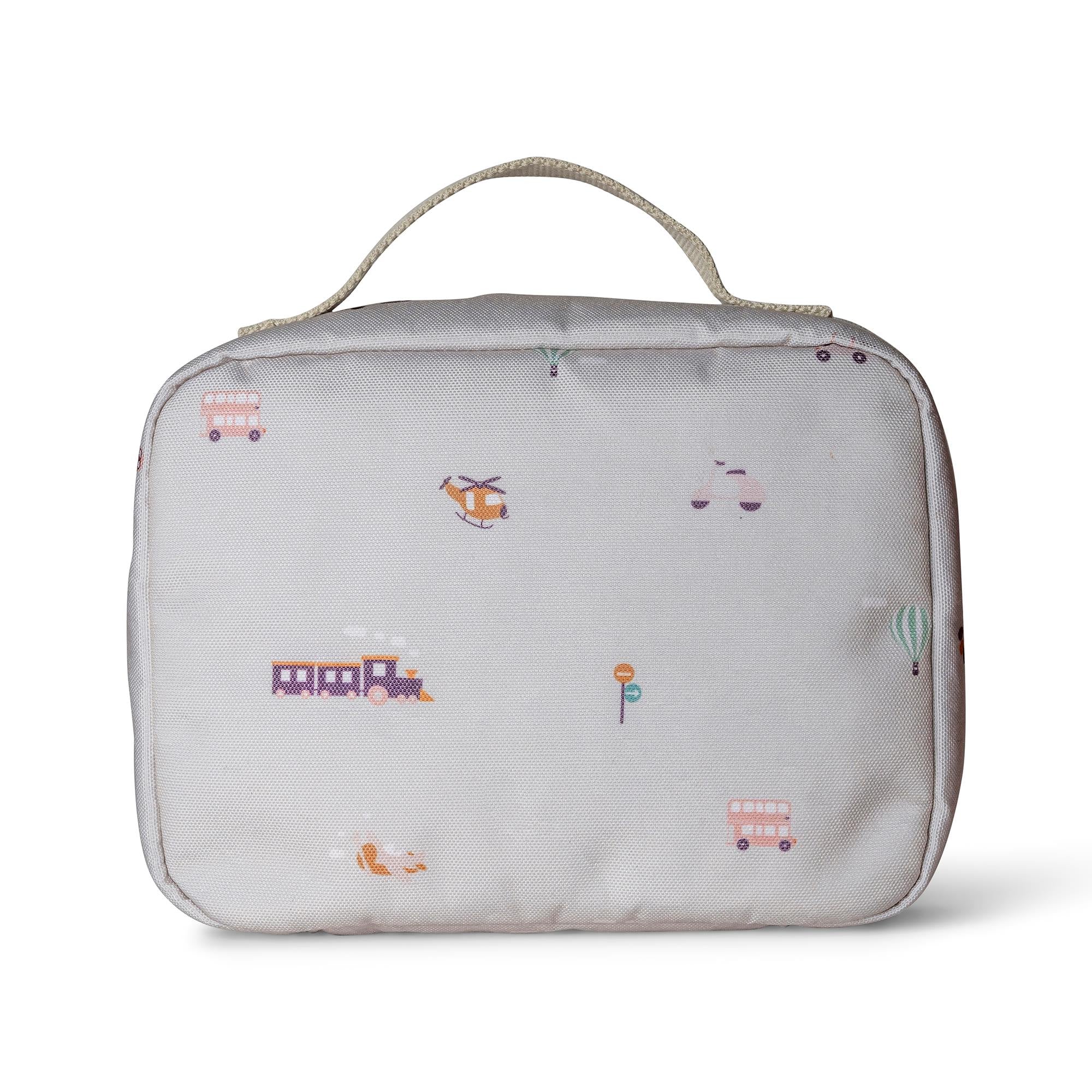 Torba lunchowa Citron Vehicles – izolowana, lekka i pojemna, z motywem pojazdów