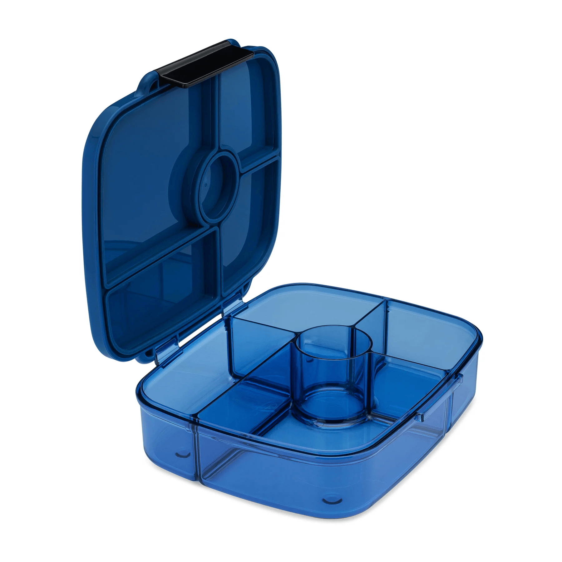 Granatowy lunchbox Yumbox Go Oslo Blue z czterema przegródkami