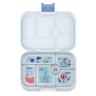 Yumbox Original Hazy Grey/Paris– lunchbox z 6 przegródkami, bezpieczny i idealny na różnorodne i szczelnie zapakowane posiłki, kolor: szary