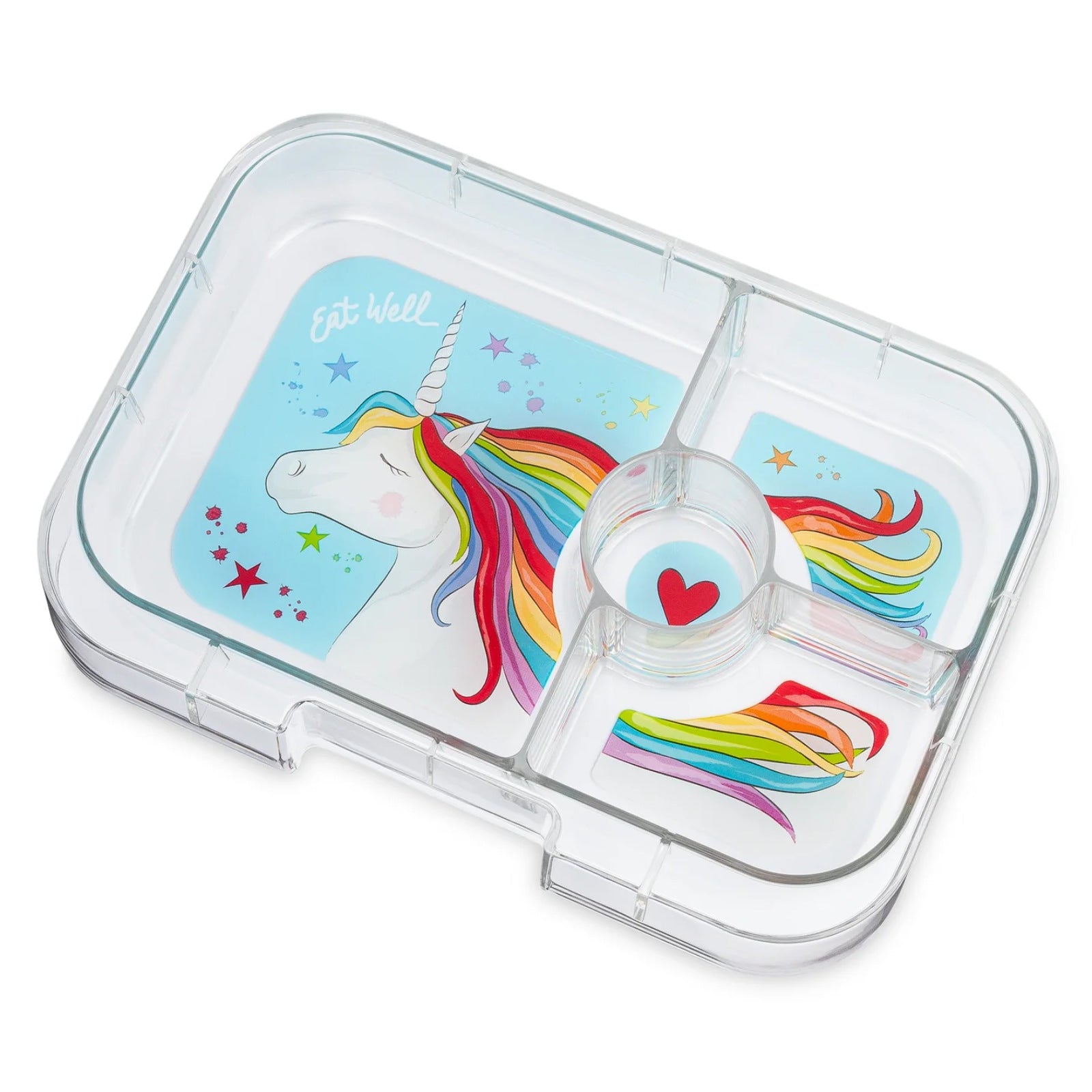 Yumbox Panino śniadaniówka dla dzieci Lavande Purple/Unicorn – 4 przegródki, szczelna pokrywka, idealny lunchbox do szkoły i przedszkola, kolor: fioletowy