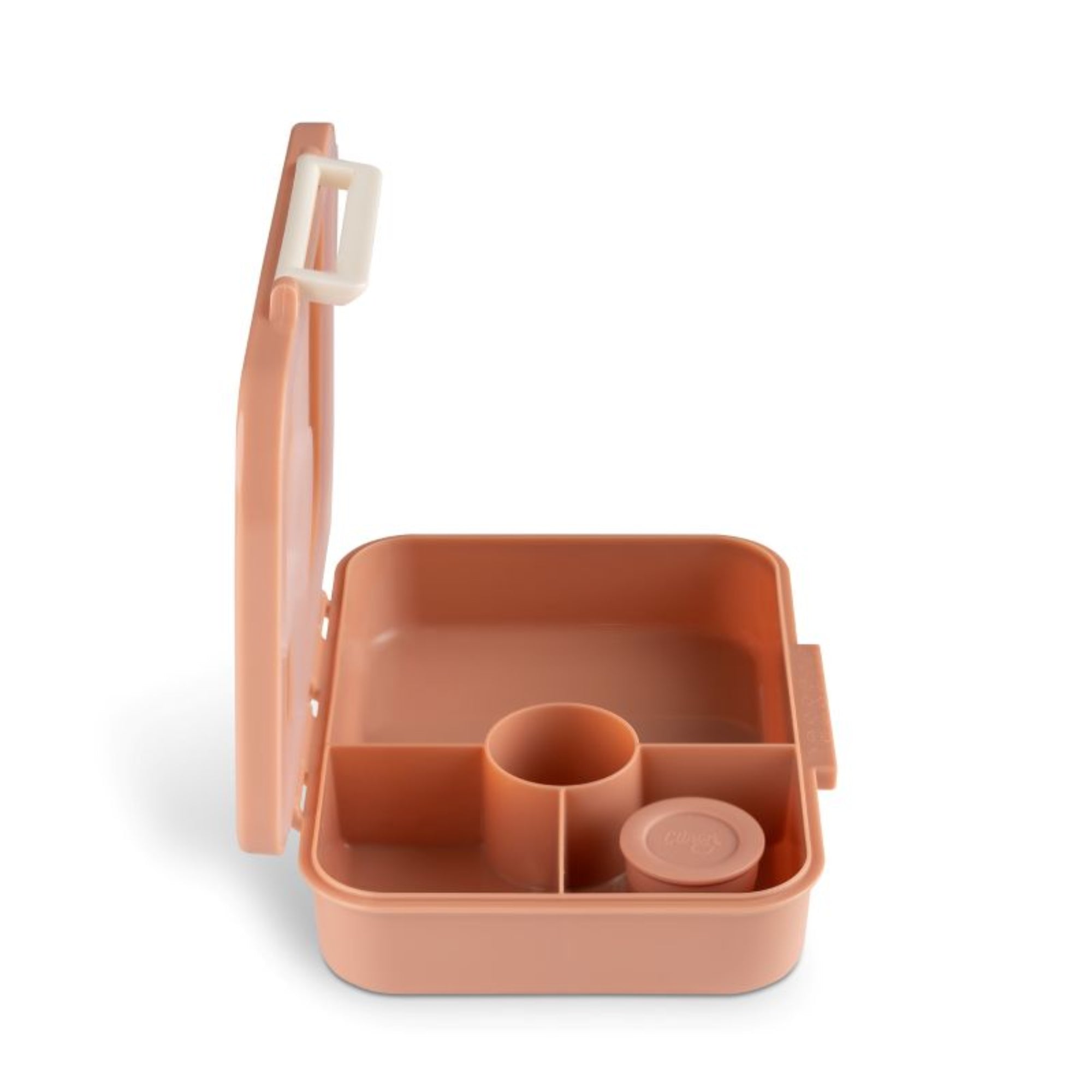 Lunchbox tritanowy Citron Blush Pink 4-komorowy, 700 ml – szczelny, lekki, bez BPA, z pojemnikiem na sos