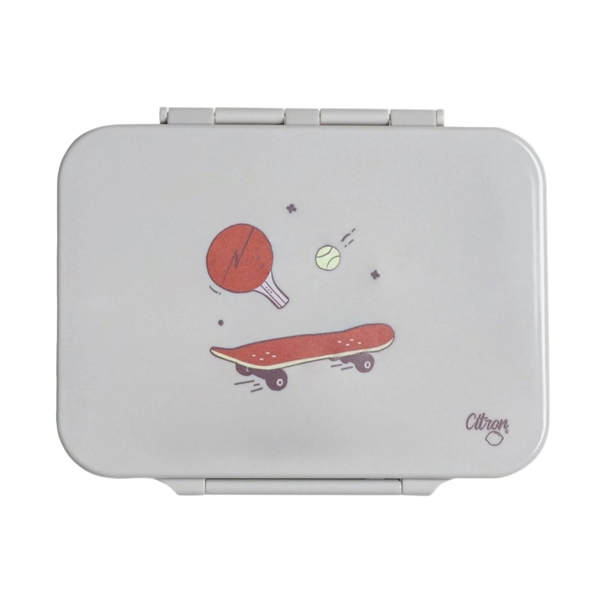 Lunchbox tritanowy Citron Cool Kid 4-komorowy, 700 ml – szczelny, lekki, bez BPA, z pojemnikiem na sos