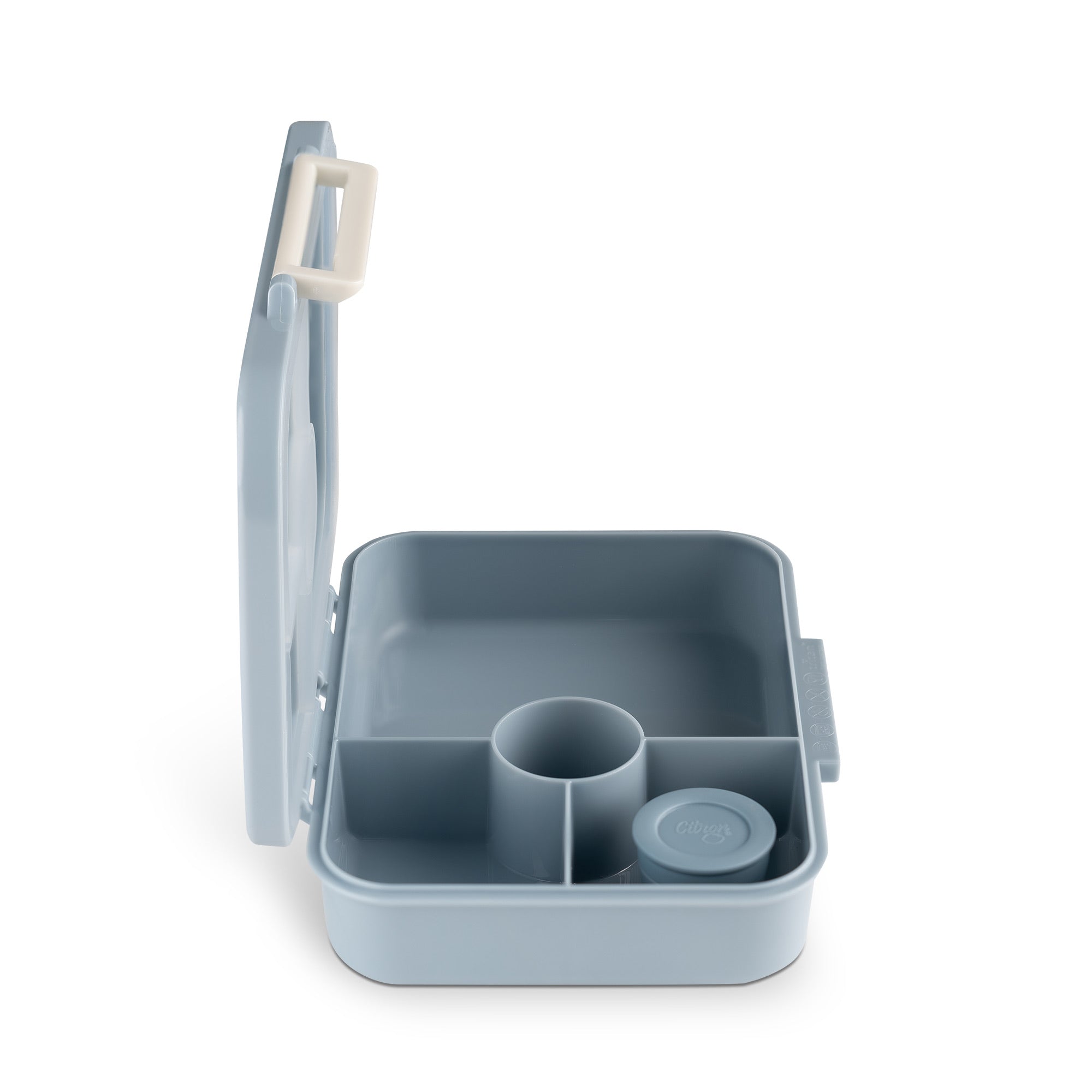 Lunchbox tritanowy Citron Spaceship 4-komorowy, 700 ml – szczelny, lekki, bez BPA, wzór: kosmos, z pojemnikiem na sos