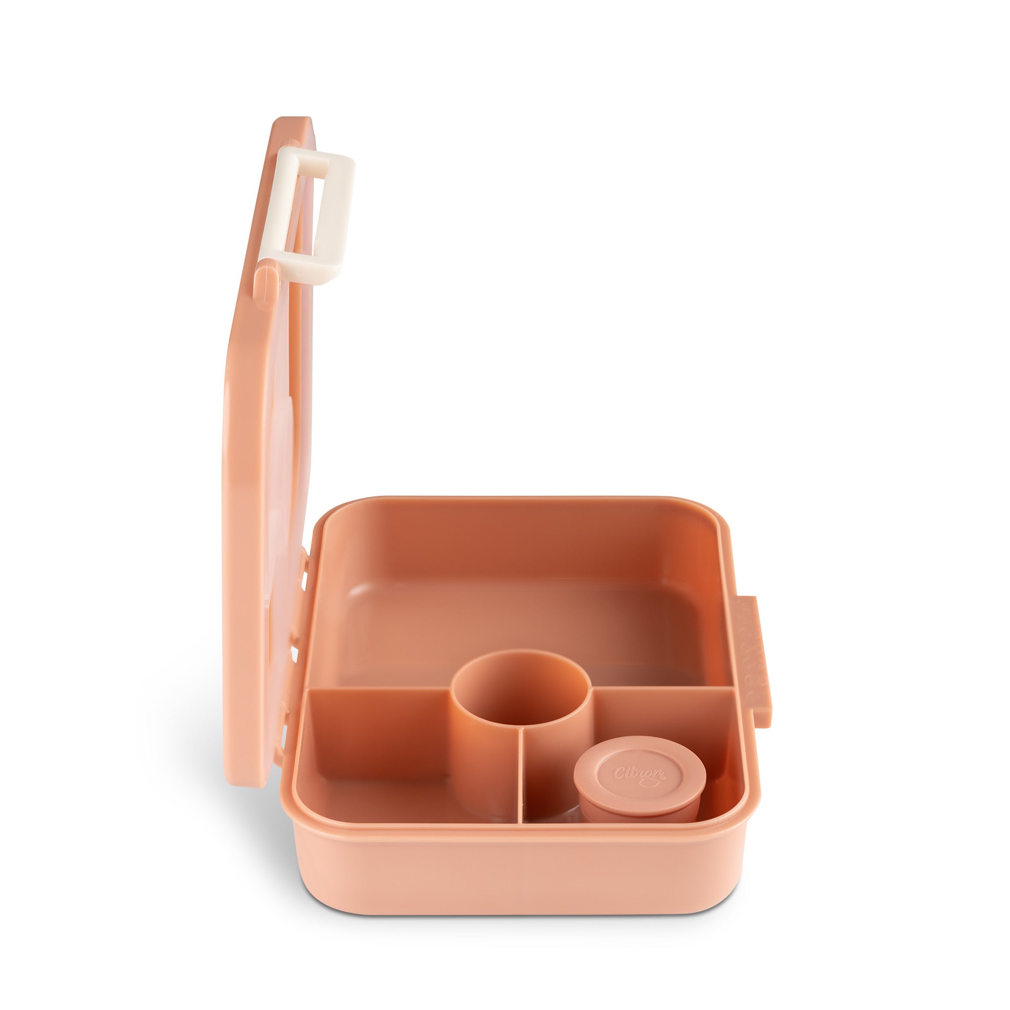 Lunchbox tritanowy Citron Unicorn Blush Pink 4-komorowy, 700 ml – szczelny, lekki, bez BPA, wzór: jednorożce, z pojemnikiem na sos