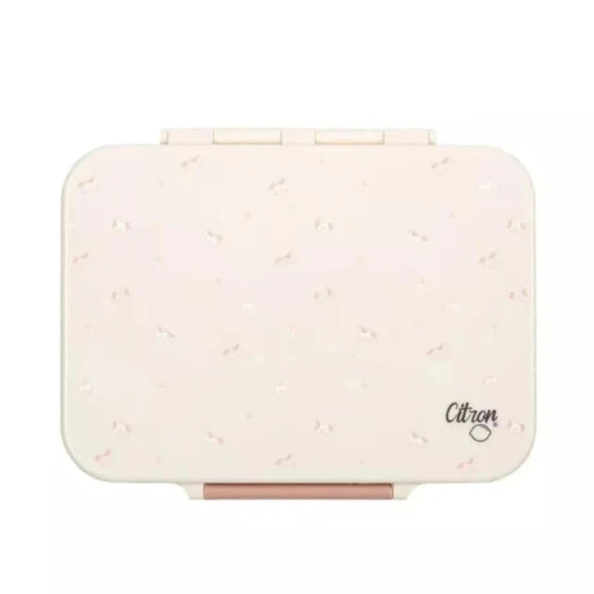 Lunchbox tritanowy Citron Unicorn 4-komorowy, 700 ml – szczelny, lekki, bez BPA, jednorożce, z pojemnikiem na sos