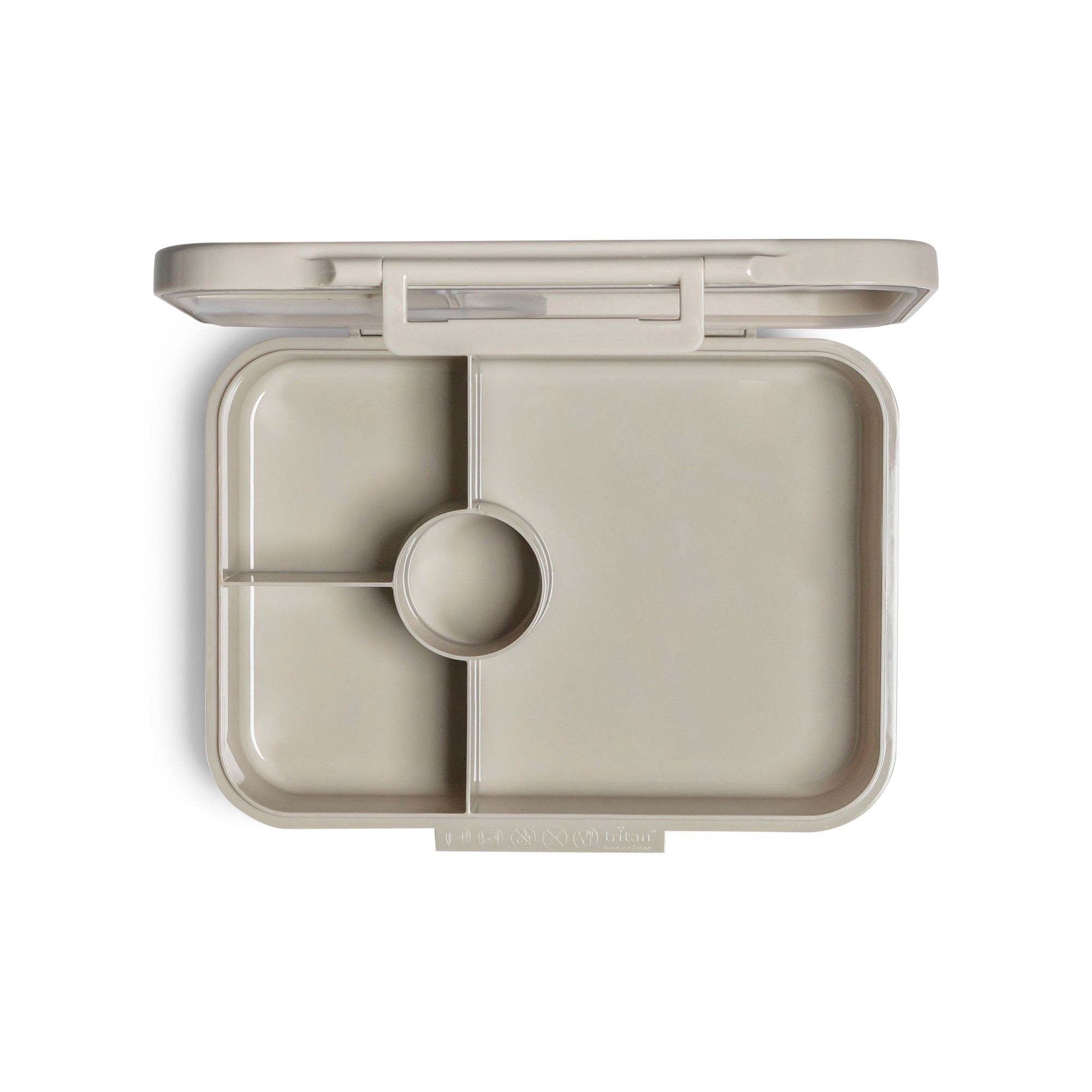 Lunchbox tritanowy Citron Vehicles 4-komorowy, 700 ml – szczelny, lekki, bez BPA, wzór: pojazdy, z pojemnikiem na sos