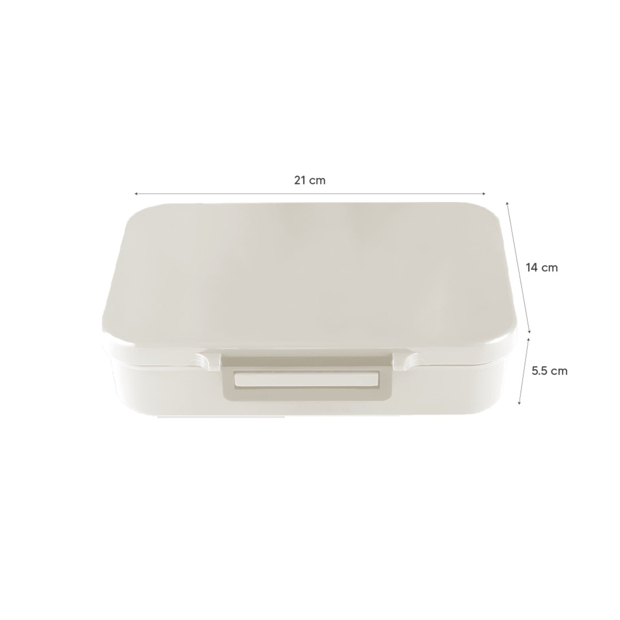 Lunchbox tritanowy Citron - wymiary