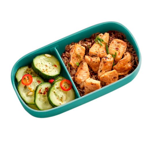 Lunchbox z przegródka Lekue To Go – szczelny, praktyczny i bez BPA, kolor: turkusowy