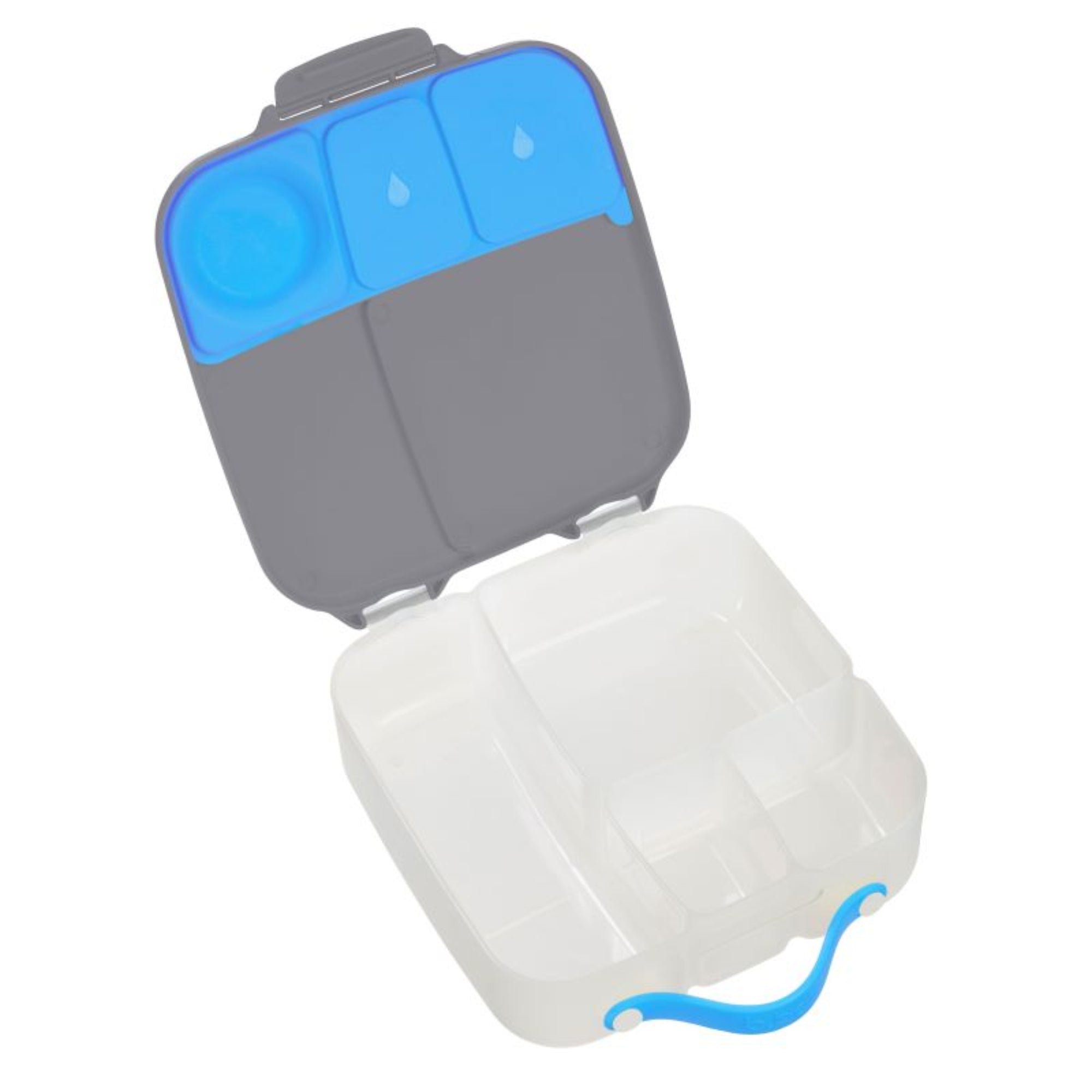 Lunchbox z przegródkami B.box  –  bez BPA, szczelny, pojemny i idealny na cały dzień, kolor: szary